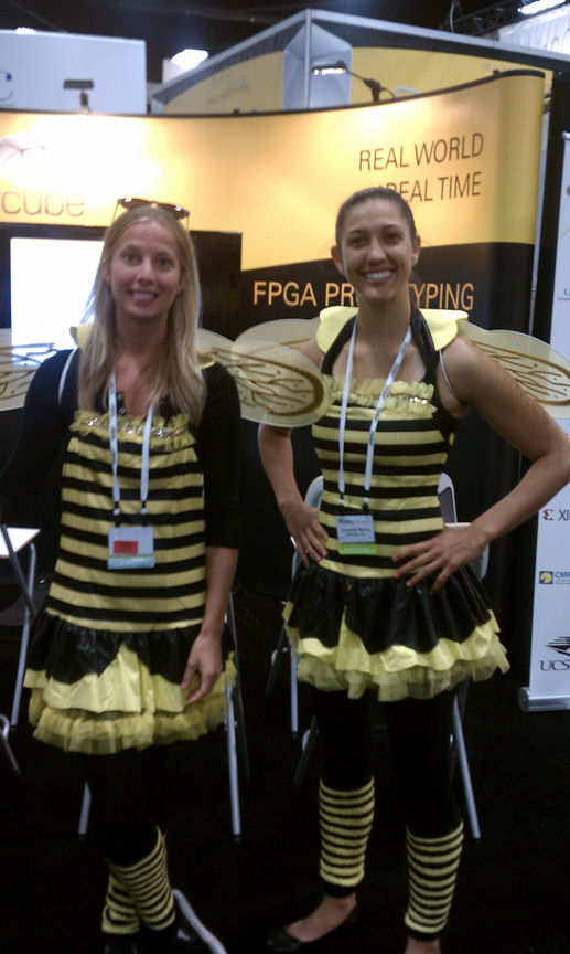Figure 3.  BEEcube Inc. “booth bees” at DAC 2011.
